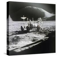 Apollo 15 Moonwalk 1971-null-Stretched Canvas