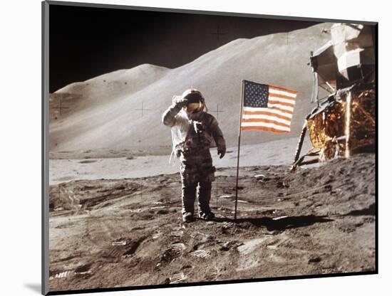 Apollo 15 Moonwalk 1971-null-Mounted Photographic Print