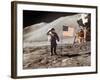 Apollo 15 Moonwalk 1971-null-Framed Photographic Print