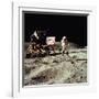 Apollo 16 Astronaut Salutes the US Flag on the Moon, July 21-24, 1971-null-Framed Photo