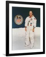 Apollo 16 Astronaut Thomas Mattingly in Spacesuit, 1971-null-Framed Photographic Print