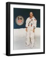 Apollo 16 Astronaut Thomas Mattingly in Spacesuit, 1971-null-Framed Photographic Print