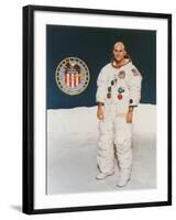 Apollo 16 Astronaut Thomas Mattingly in Spacesuit, 1971-null-Framed Photographic Print