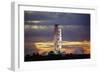 Apollo 17 and Launch Pad with Sunrise-null-Framed Photographic Print