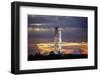 Apollo 17 and Launch Pad with Sunrise-null-Framed Photographic Print