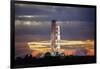 Apollo 17 and Launch Pad with Sunrise-null-Framed Photographic Print