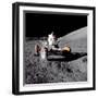 Apollo 17 Astronaut Eugene A. Cernan Driving the Lunar Rover, 1972-null-Framed Photographic Print
