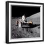 Apollo 17 Astronaut Eugene a Cernan Driving the Lunar Rover-null-Framed Photo