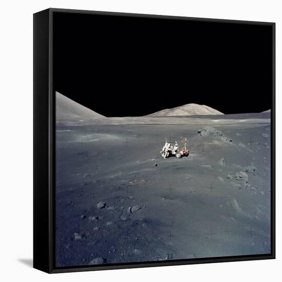 Apollo 17 Astronauts-null-Framed Stretched Canvas