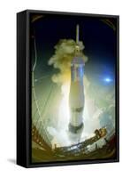 Apollo 17 Blasting Off-null-Framed Stretched Canvas