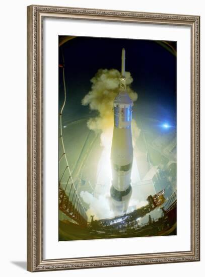 Apollo 17 Blasting Off-null-Framed Photographic Print