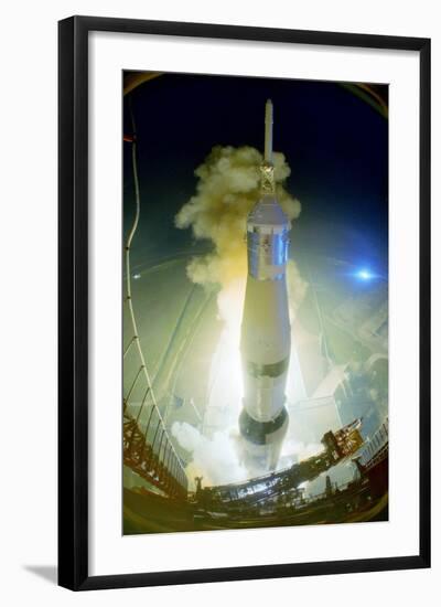 Apollo 17 Blasting Off-null-Framed Photographic Print