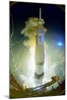 Apollo 17 Blasting Off-null-Mounted Photographic Print