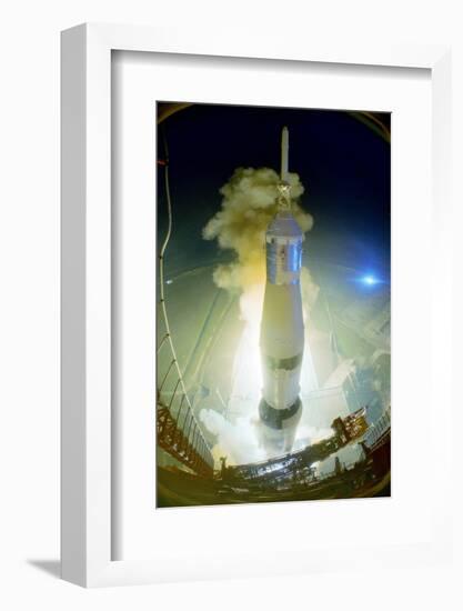 Apollo 17 Blasting Off-null-Framed Photographic Print