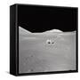 Apollo 17 Geologist-Astronaut Harrison H Schmitt at the Taurus-Littrow Landing Site-null-Framed Stretched Canvas