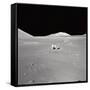 Apollo 17 Geologist-Astronaut Harrison H Schmitt at the Taurus-Littrow Landing Site-null-Framed Stretched Canvas