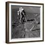 Apollo 17 Geologist-Astronaut Harrison Schmitt Covered with Lunar Dirt-null-Framed Photo