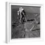 Apollo 17 Geologist-Astronaut Harrison Schmitt Covered with Lunar Dirt-null-Framed Photo