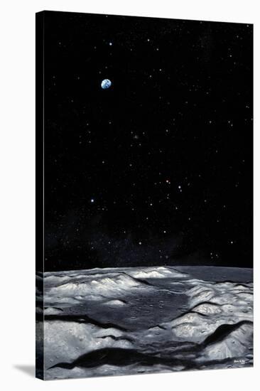 Apollo 17 Landing Site on Moon-Chris Butler-Stretched Canvas