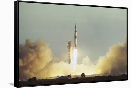 Apollo 8 Blasting Off-null-Framed Stretched Canvas