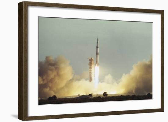 Apollo 8 Blasting Off-null-Framed Photographic Print