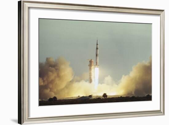 Apollo 8 Blasting Off-null-Framed Photographic Print