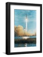 Apollo 8 Heads for the Moon-null-Framed Photographic Print