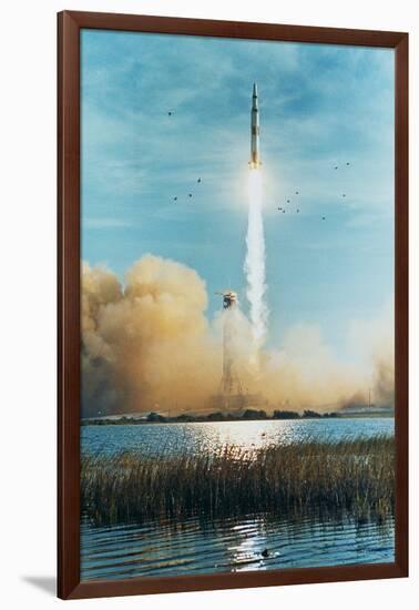 Apollo 8 Heads for the Moon-null-Framed Photographic Print