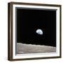 Apollo 8 View of Earth Rise over the Moon-null-Framed Premium Photographic Print