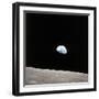 Apollo 8 View of Earth Rise over the Moon-null-Framed Premium Photographic Print