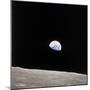 Apollo 8 View of Earth Rise over the Moon-null-Mounted Premium Photographic Print