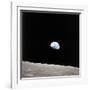 Apollo 8 View of Earth Rise over the Moon-null-Framed Premium Photographic Print