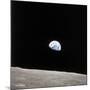 Apollo 8 View of Earth Rise over the Moon-null-Mounted Premium Photographic Print