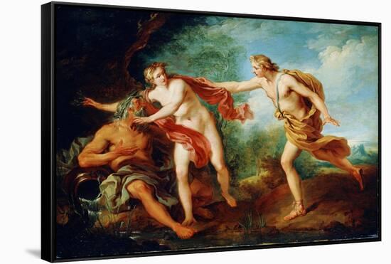 Apollo and Daphne, 18th Century-Francois Lemoyne-Framed Stretched Canvas