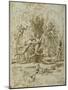 Apollo and Daphne, C.1635-Nicolas Poussin-Mounted Giclee Print