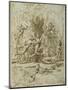 Apollo and Daphne, C.1635-Nicolas Poussin-Mounted Giclee Print