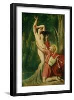 Apollo and Daphne, circa 1845-Theodore Chasseriau-Framed Giclee Print