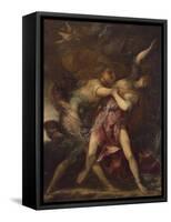 Apollo and Daphne-Sebastiano Mazzoni-Framed Stretched Canvas