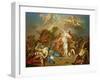 Apollo and Diana Attacking the Children of Niobe-Jacques-Louis David-Framed Giclee Print