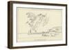 Apollo and Diana Discharging their Arrows-John Flaxman-Framed Giclee Print