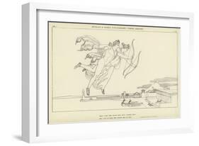 Apollo and Diana Discharging their Arrows-John Flaxman-Framed Giclee Print
