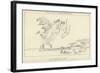 Apollo and Diana Discharging their Arrows-John Flaxman-Framed Giclee Print