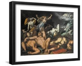 Apollo and Diana Punishing Niobe by Killing her Children, 1591-Abraham Bloemaert-Framed Giclee Print