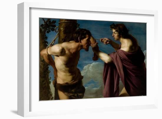 Apollo and Marsyas, 1616–20-Bartolomeo Manfredi-Framed Giclee Print