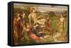 Apollo and Marsyas, 1879 (Oil on Canvas)-John Melhuish Strudwick-Framed Stretched Canvas