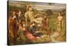 Apollo and Marsyas, 1879 (Oil on Canvas)-John Melhuish Strudwick-Stretched Canvas