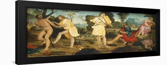 Apollo and Marsyas, c.1540-Michelangelo Anselmi-Framed Giclee Print