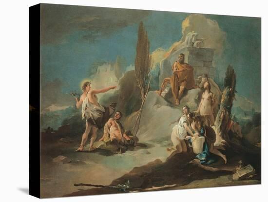 Apollo and Marsyas-Giambattista Tiepolo-Stretched Canvas