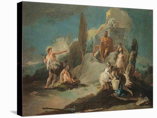 Apollo and Marsyas-Giambattista Tiepolo-Stretched Canvas