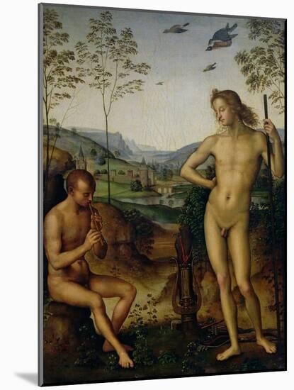 Apollo and Marsyas-Pietro Perugino-Mounted Giclee Print